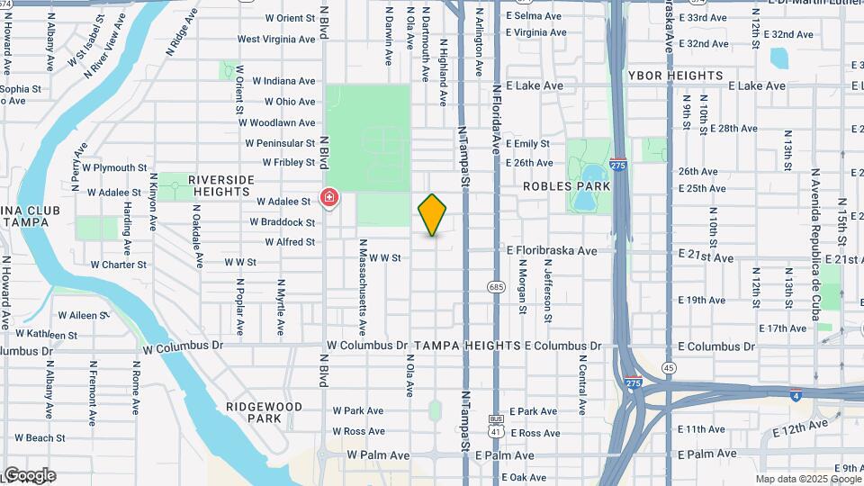 3002 N Highland Ave Map and Location Details