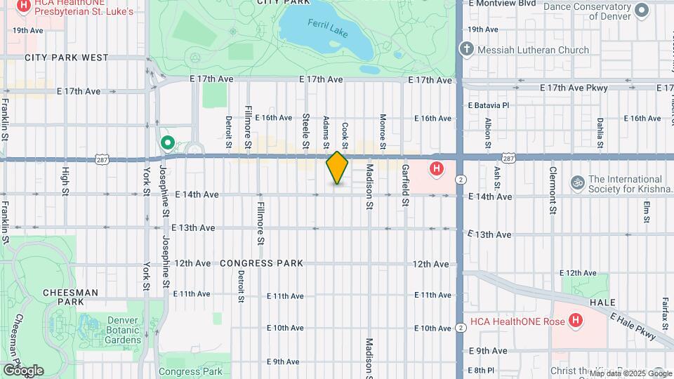3301 E 14th Ave Mapa y Detalles de la Ubicación