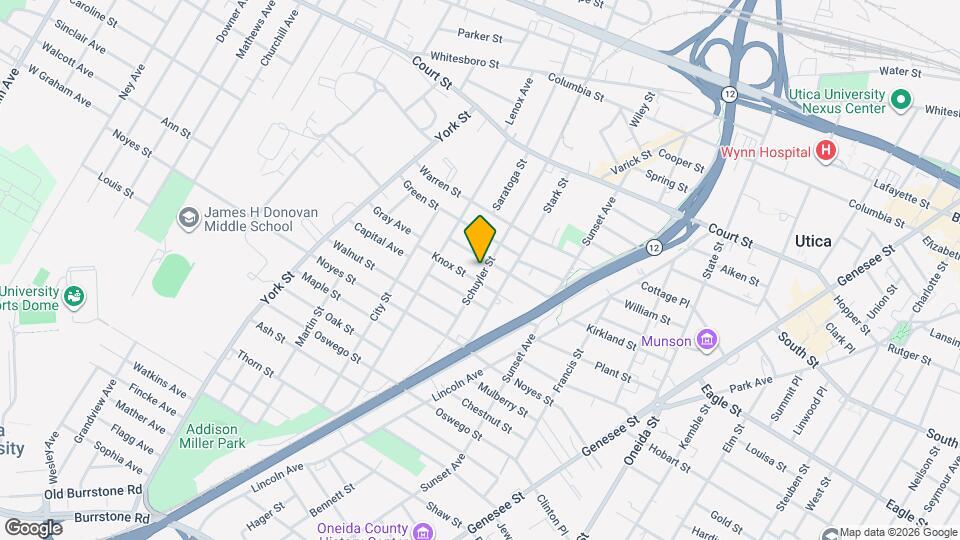 1126 Schuyler St Map and Location Details