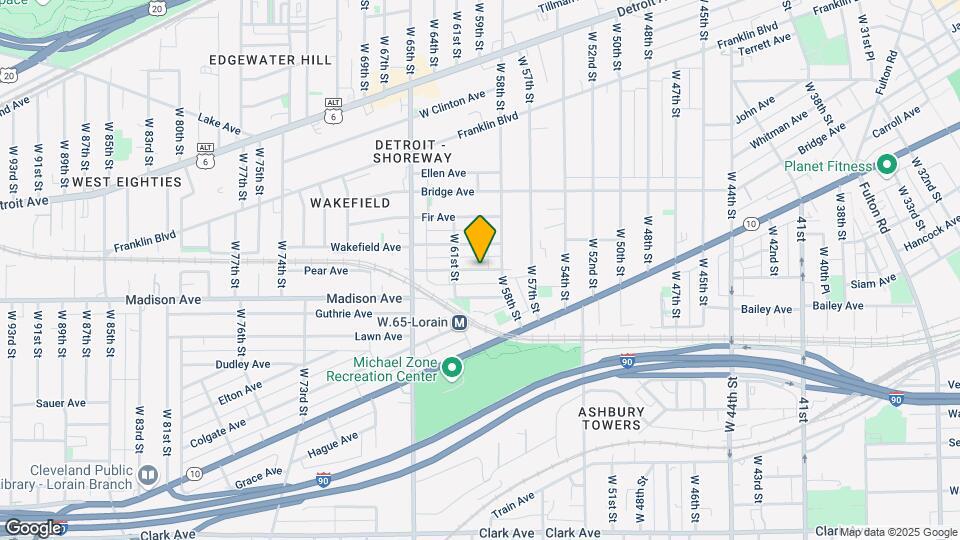 5907 Pear Ave Map and Location Details