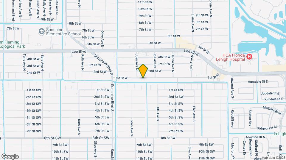 2913 1st St W Map and Location Details