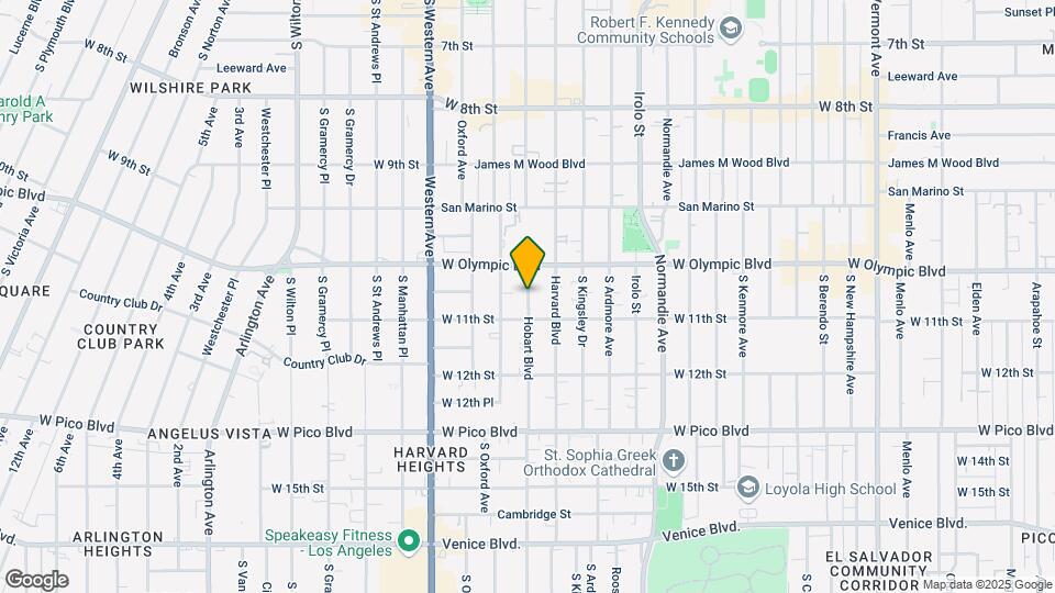 1037 S Hobart Blvd Map and Location Details