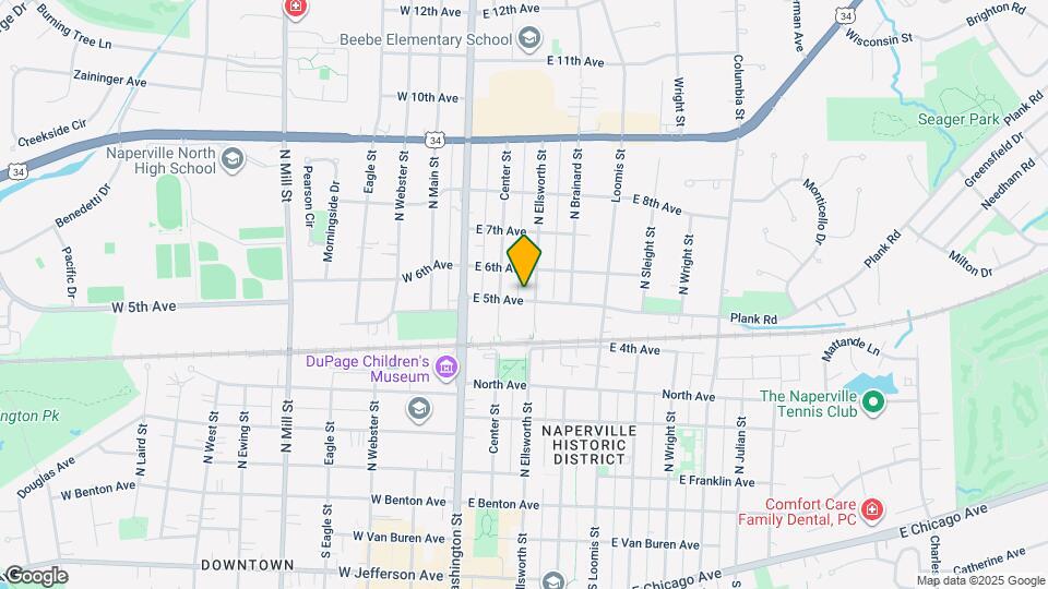 505 N Ellsworth St Map and Location Details