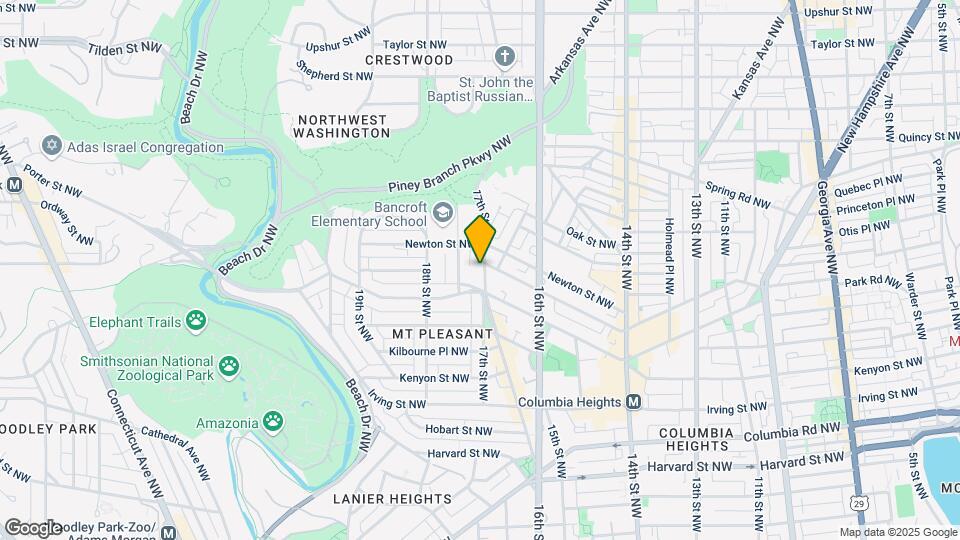 3322 17th St NW Map and Location Details