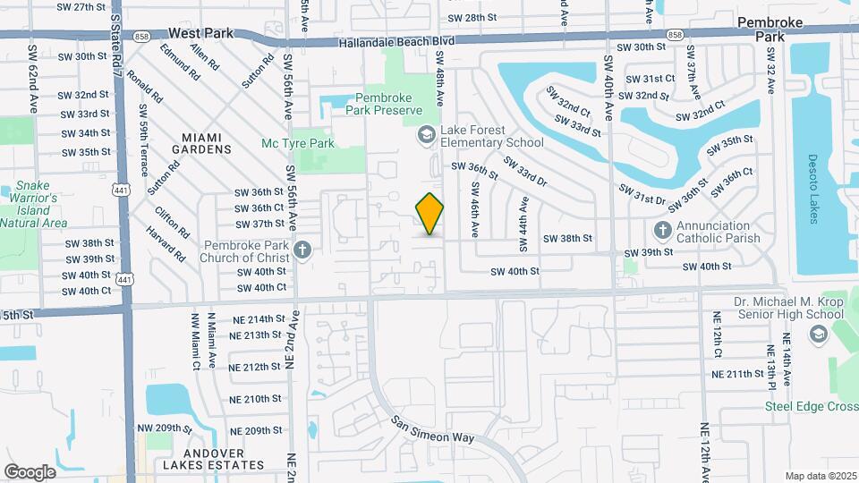 3868 SW 48th Ave Map and Location Details