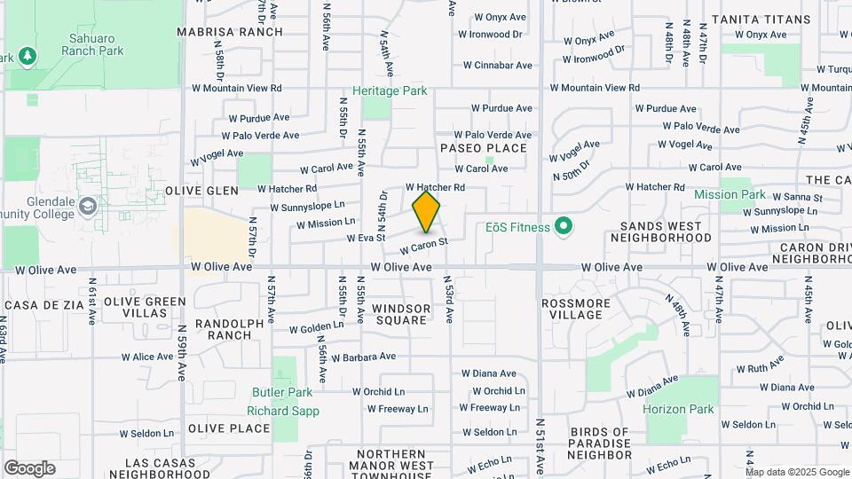 5322 W Caron St Map and Location Details