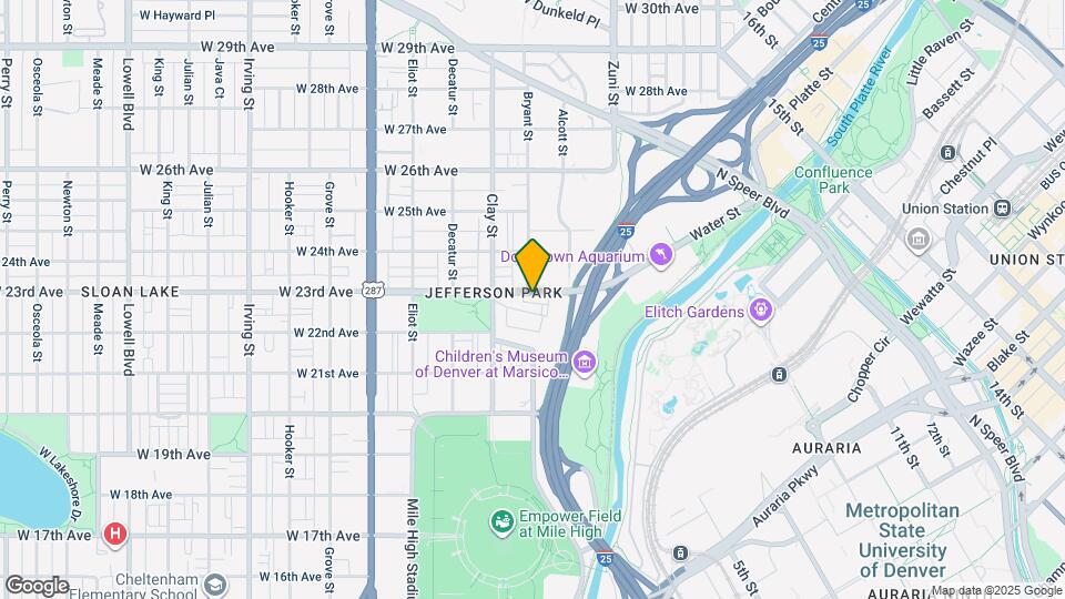 2546 W 23rd Ave Map and Location Details