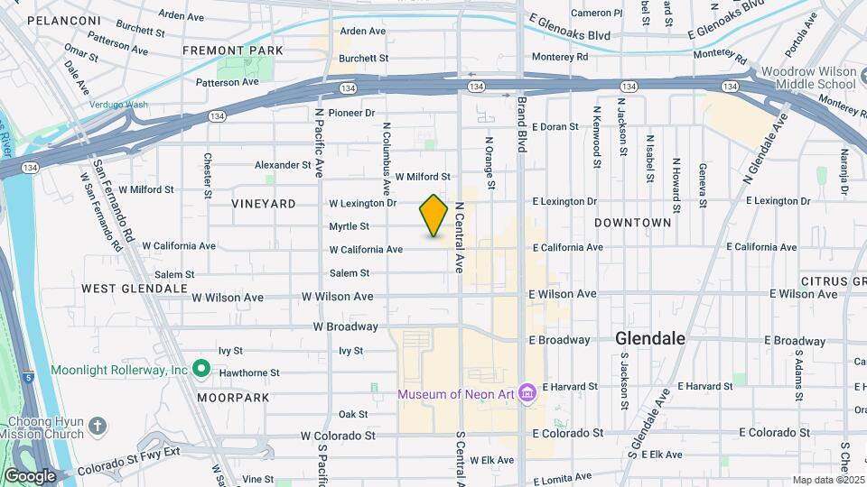 329 W California Ave Map and Location Details