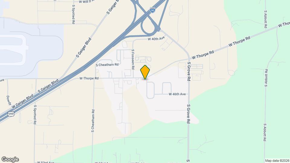 4412 S Carnation Rd Map and Location Details