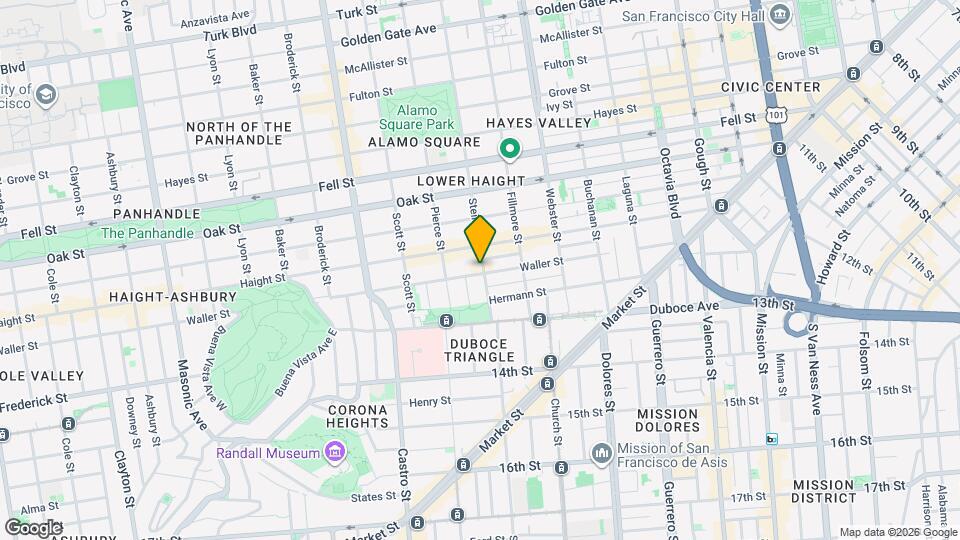 205 Steiner St Map and Location Details