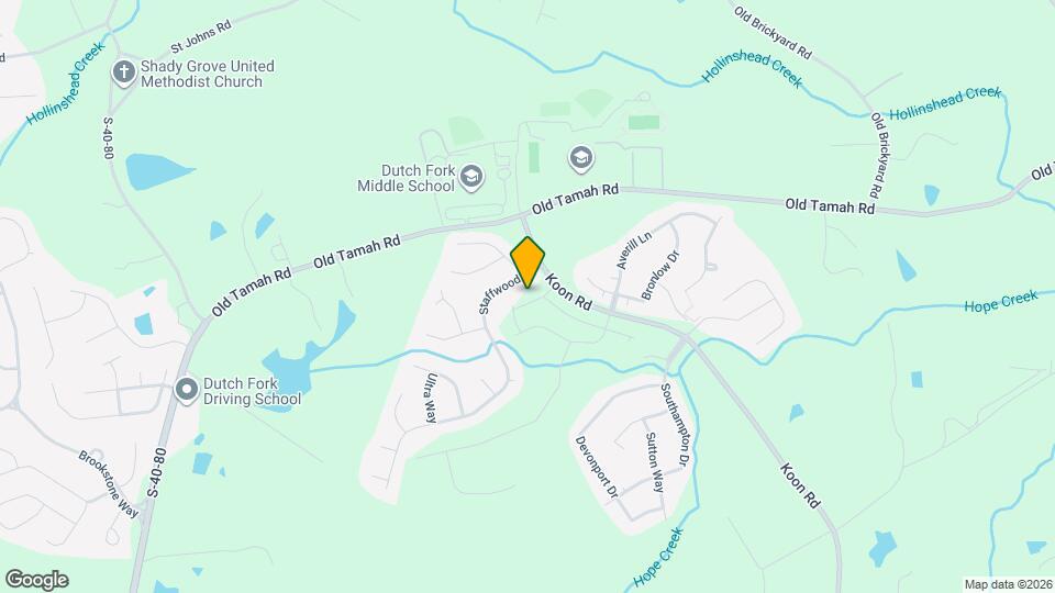 419 Stonyhurst Dr Mapa y Detalles de la Ubicación