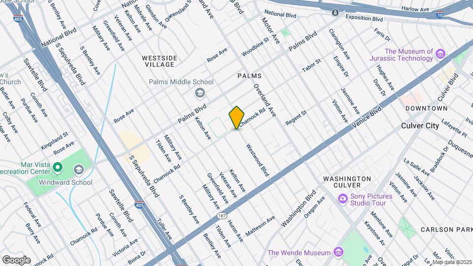 3611 Westwood Blvd Map and Location Details