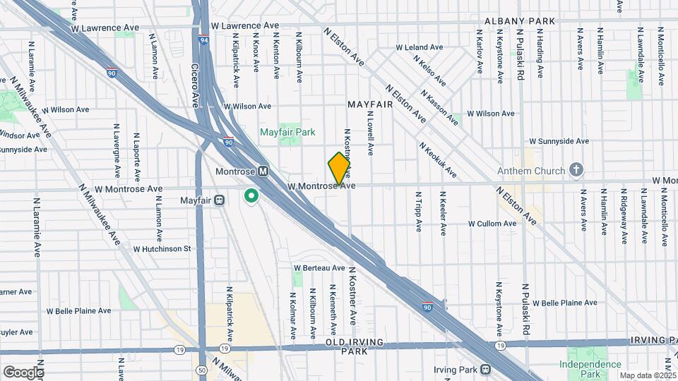 4413 W Montrose Ave Map and Location Details