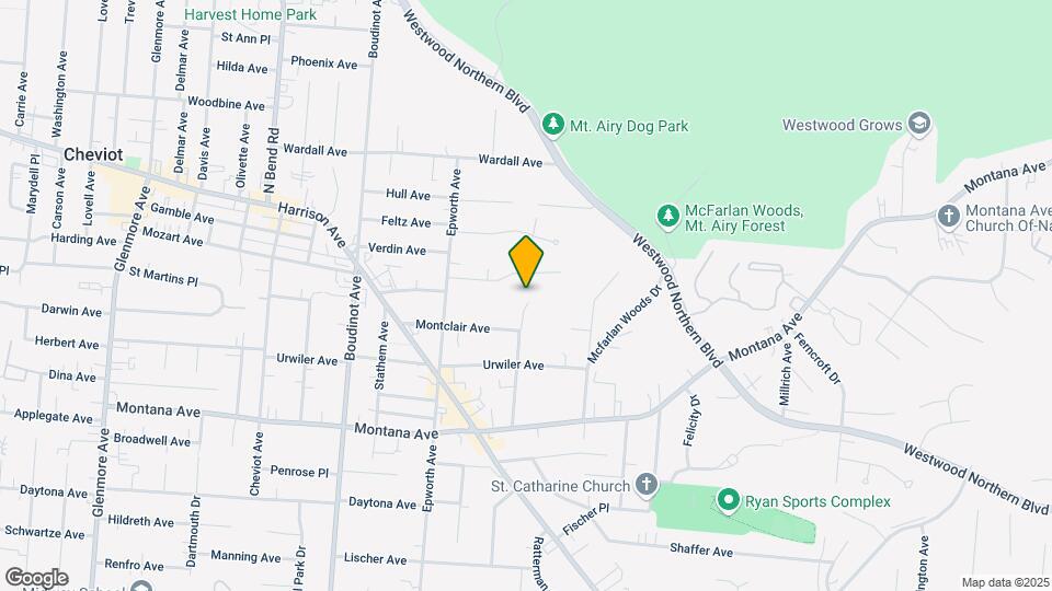 3525 Hazelwood Ave Map and Location Details
