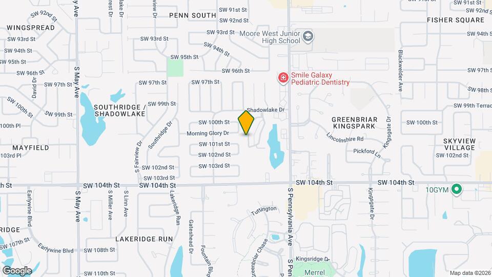 10207 Shadowridge Dr Map and Location Details