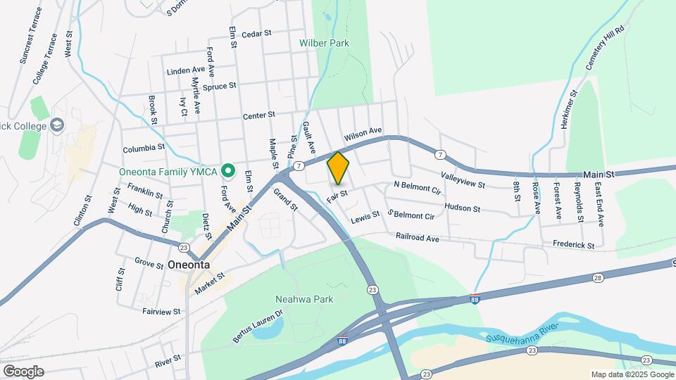 23 Otsego St Map and Location Details