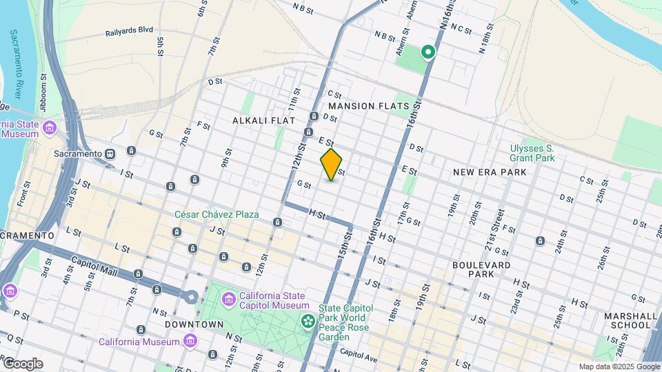 1317-1321 G St Mapa y Detalles de la Ubicación