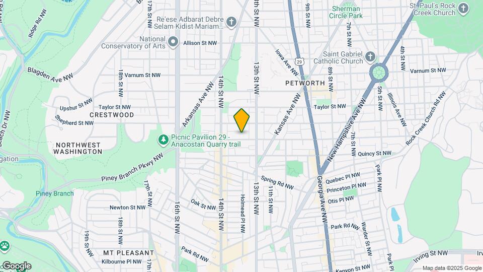 1323 Randolph St NW Mapa y Detalles de la Ubicación