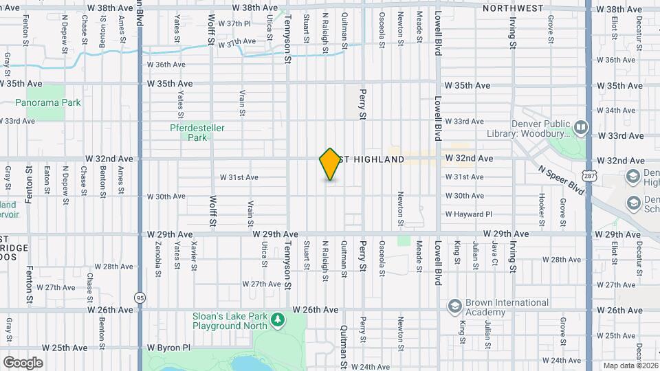3028-3030 N Raleigh St Mapa y Detalles de la Ubicación