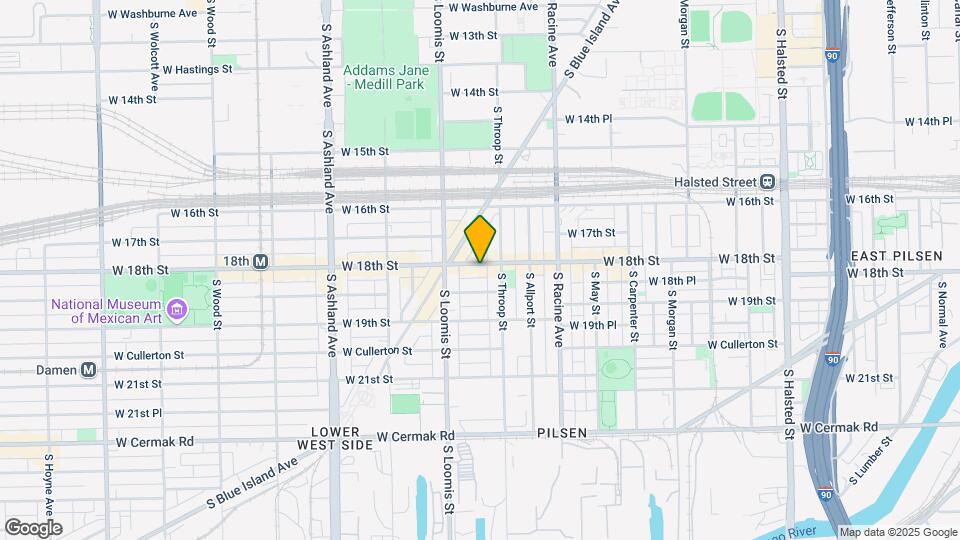1325 W 18th St Mapa y Detalles de la Ubicación