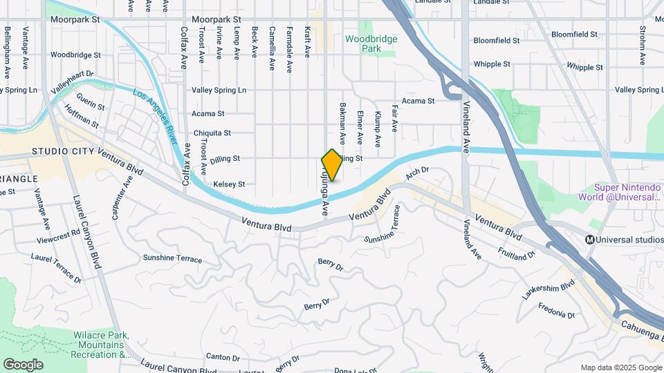 4067 Tujunga Ave Mapa y Detalles de la Ubicación