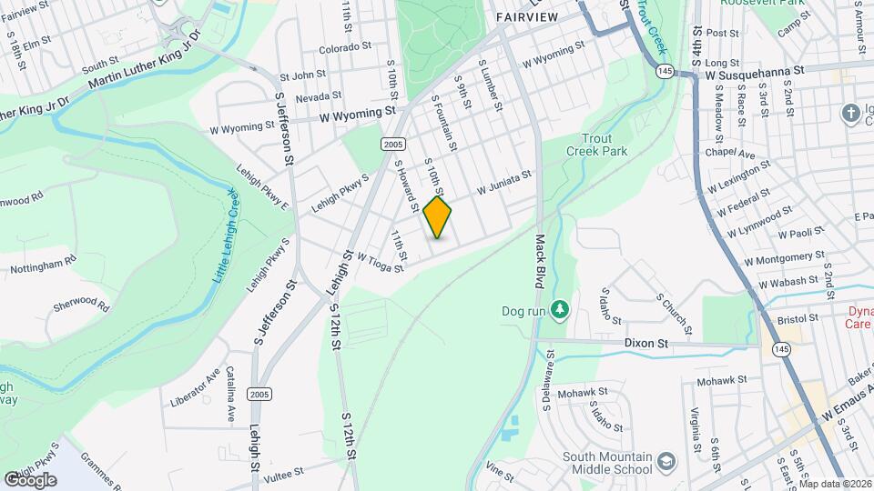 1335 S Howard St Map and Location Details