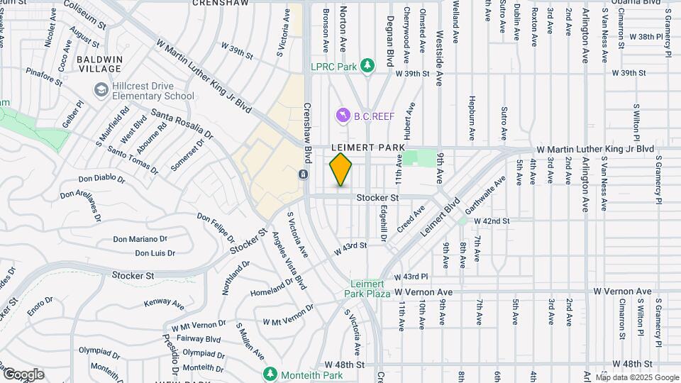 4146 S Bronson Ave Map and Location Details