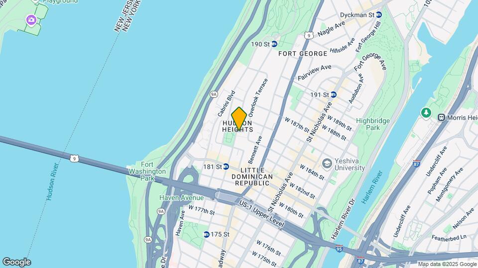 536 Fort Washington Avenue Mapa y Detalles de la Ubicación