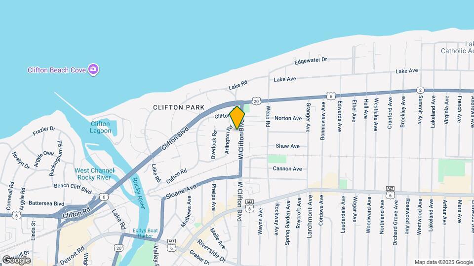 1222 W Clifton Blvd Map and Location Details