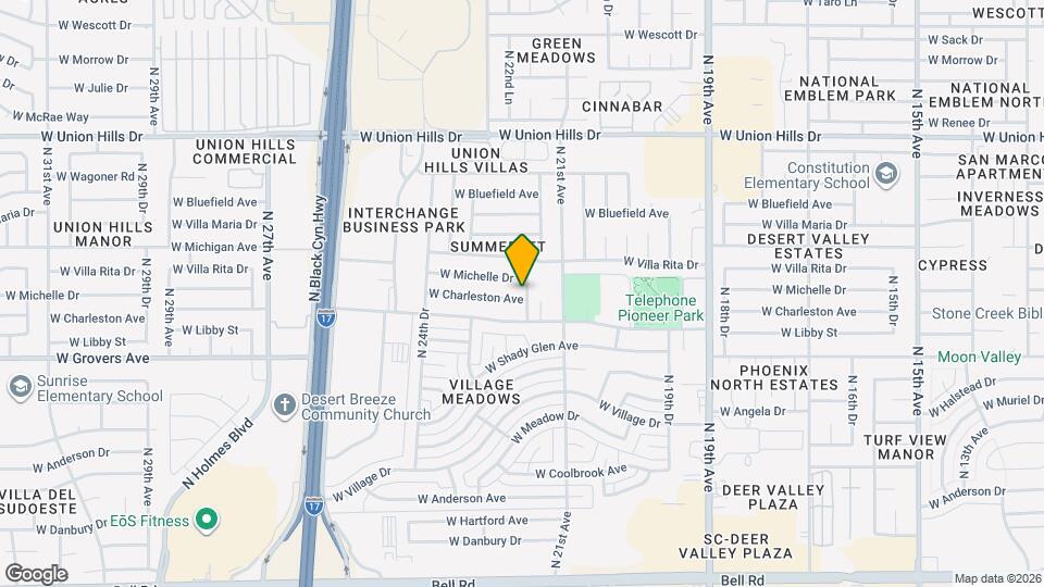 2202 W Charleston Ave Map and Location Details