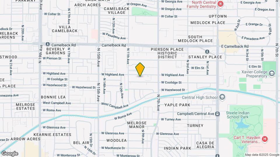 744 W Coolidge St Map and Location Details