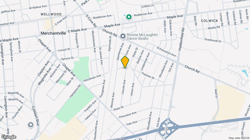 306 Lincoln Ave Map and Location Details