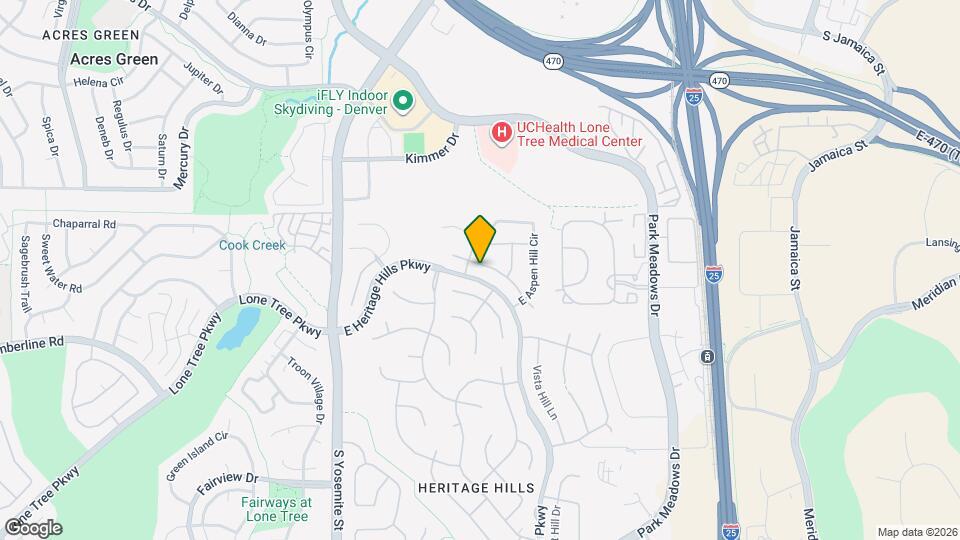 9400 E Aspen Hill Ln Map and Location Details
