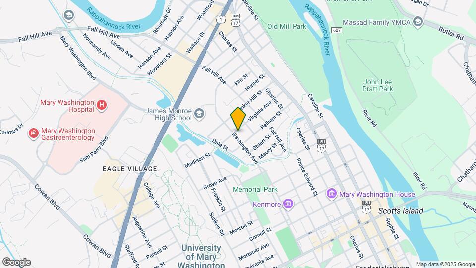 626 Virginia Ave Map and Location Details