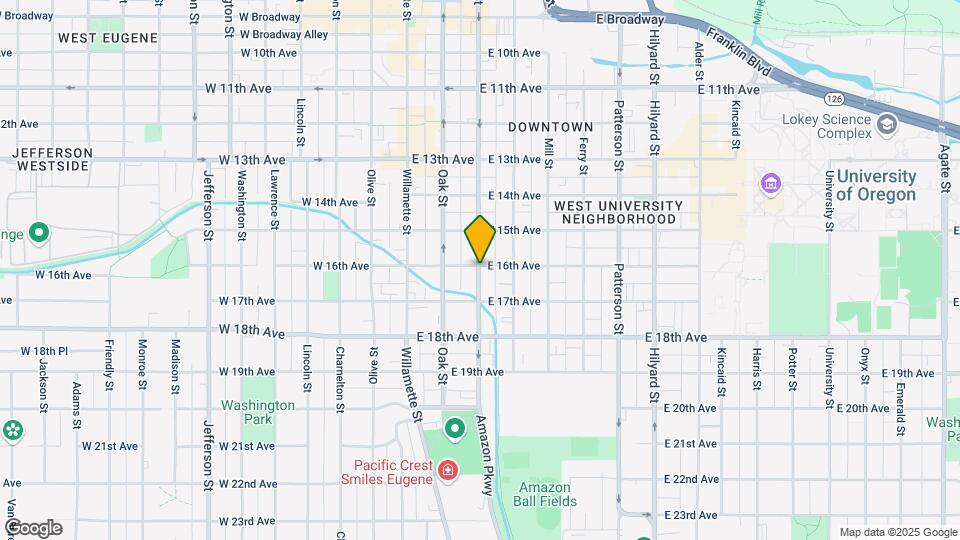 1605 Pearl St Map and Location Details