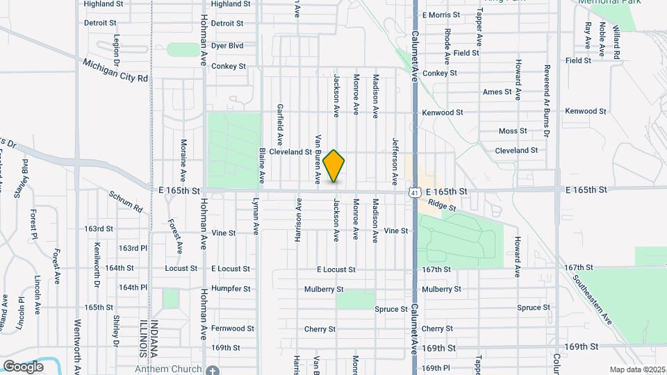 545 165th St Map and Location Details