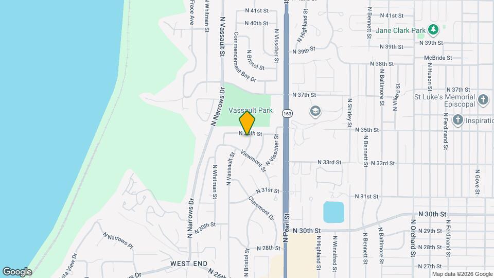 3422 N Bristol St Map and Location Details