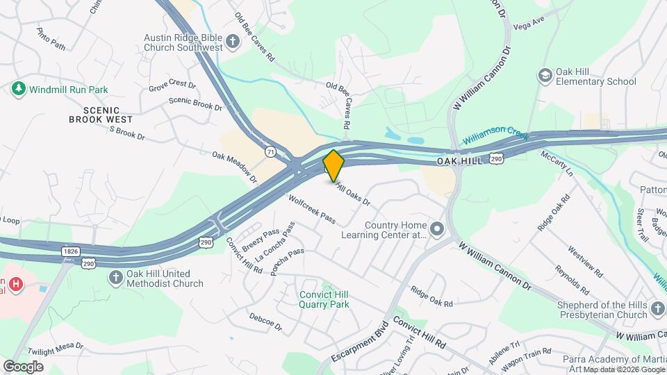 6703 Hill Oaks Dr Map and Location Details