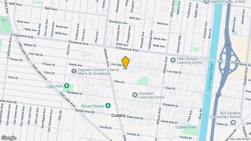 4636-4640 Live Oak St Map and Location Details