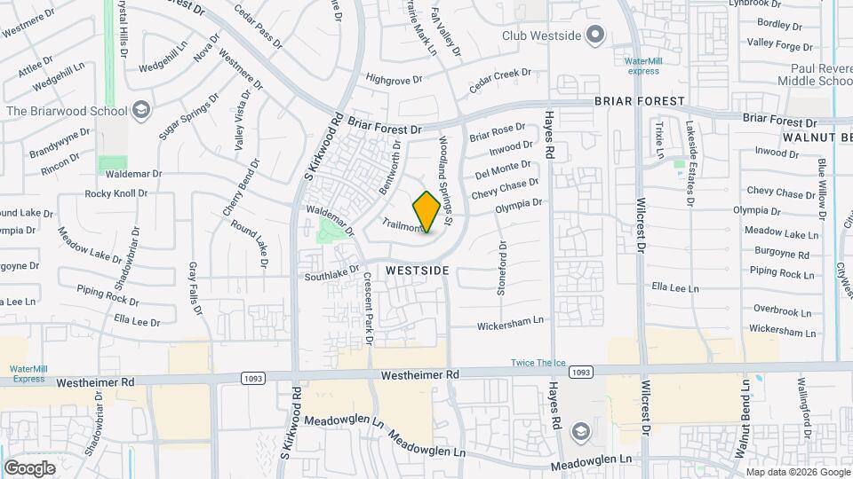 2234 Woodland Springs St Map and Location Details