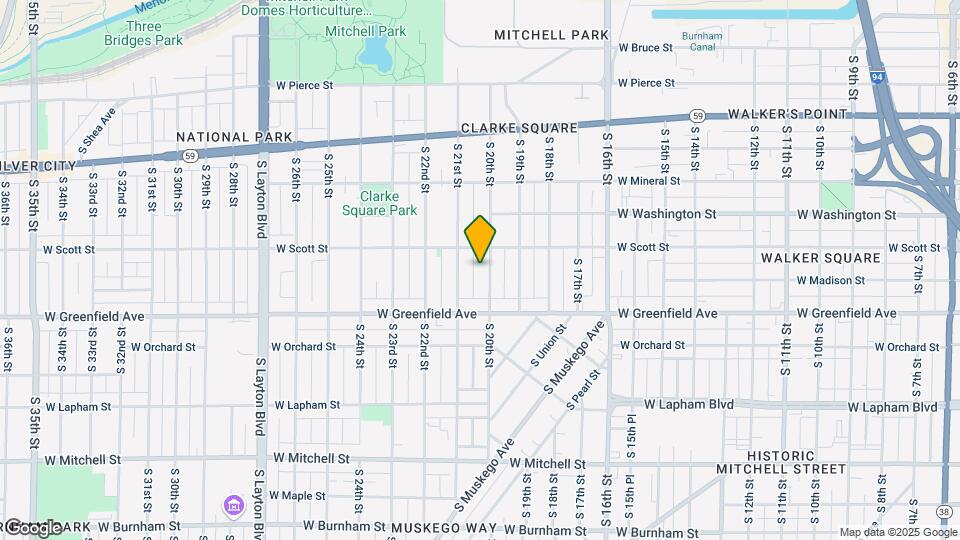 1229 S 20th St Map and Location Details