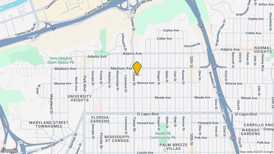 4541 Texas St Map and Location Details