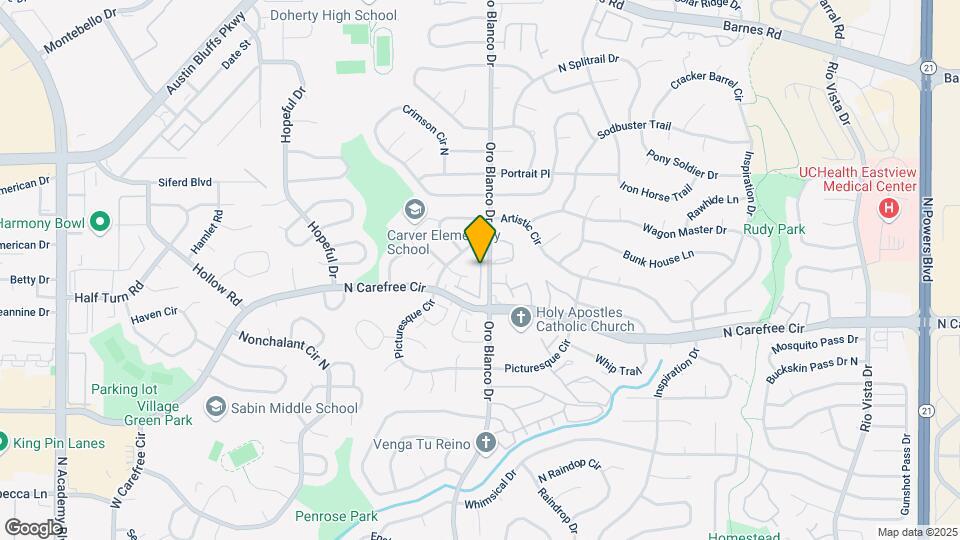 3804 Oro Blanco Dr Map and Location Details
