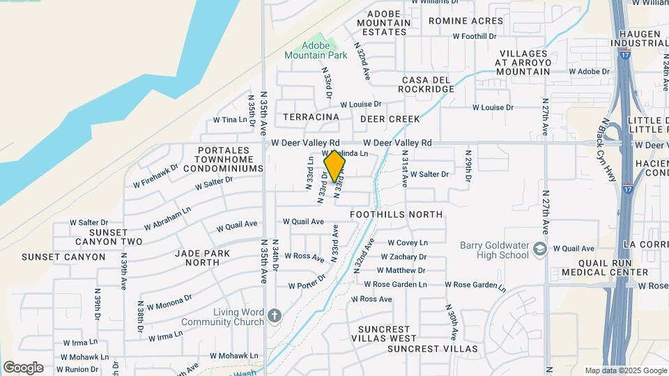 21434 N 33rd Ave Map and Location Details
