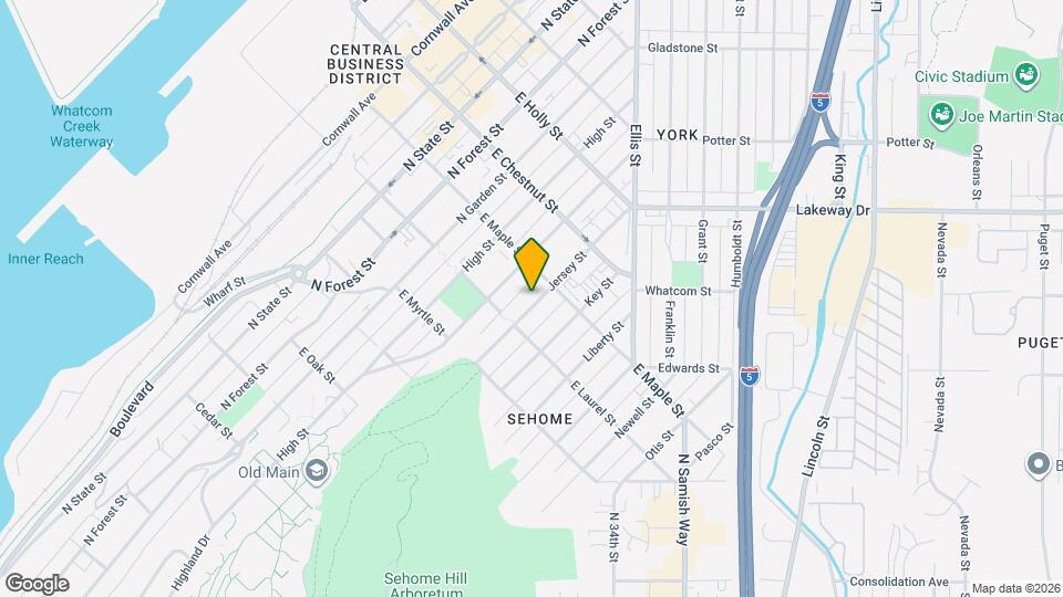 1019 Jersey St Map and Location Details