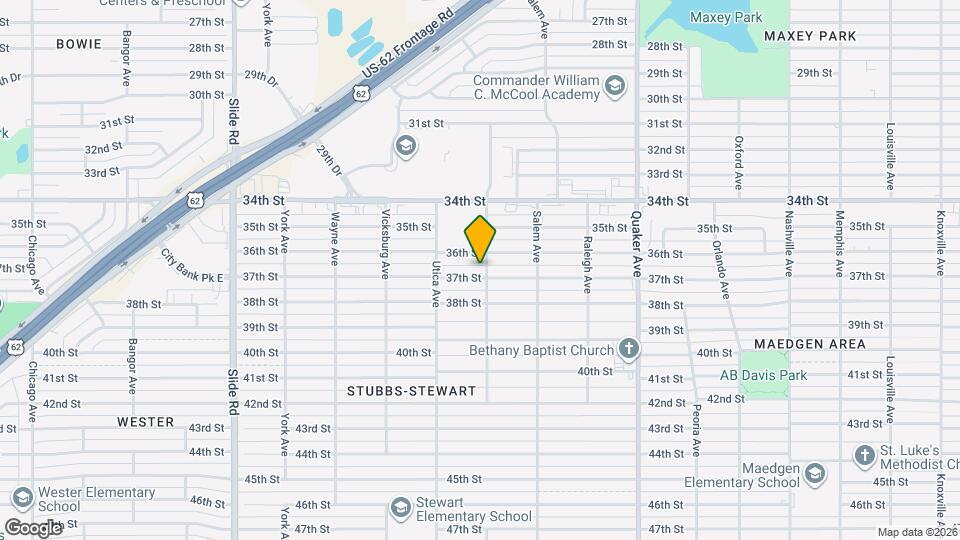 4702 37th St Map and Location Details