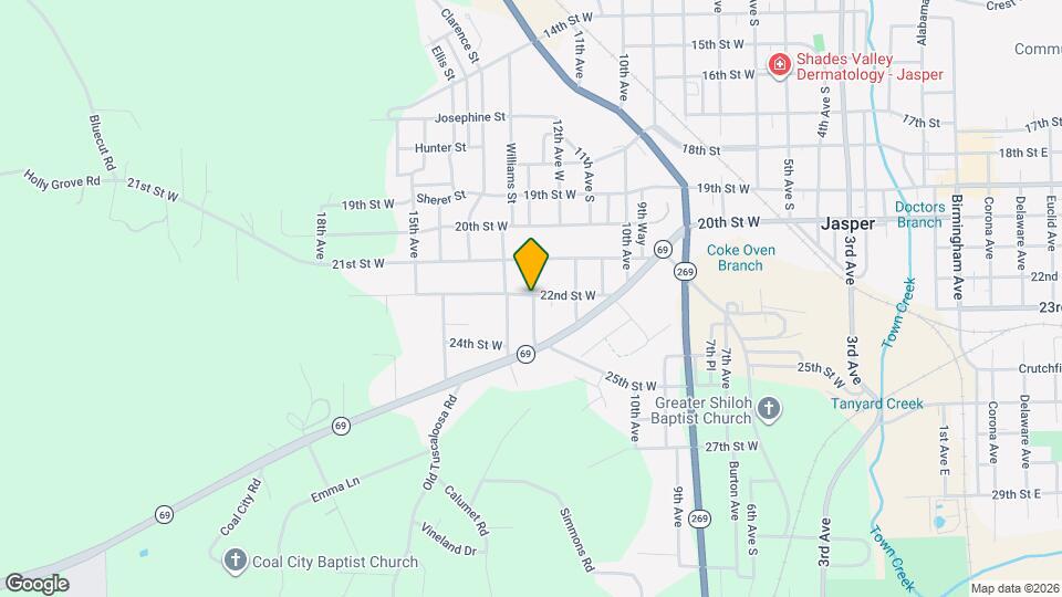 1201 22nd St W Map and Location Details