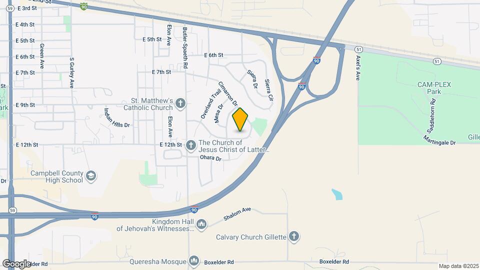 1706 Monte Vista Ln Map and Location Details