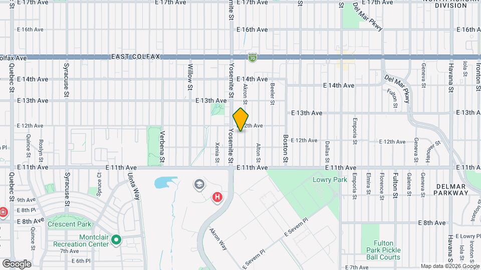 1181 Akron St Map and Location Details