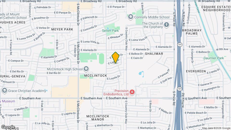 1946 E Wesleyan Dr Map and Location Details